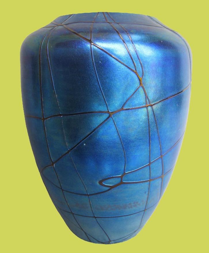 Sublieme Kralik Art Nouveau iriserende vaas., Antiek en Kunst, Antiek | Vazen, Ophalen