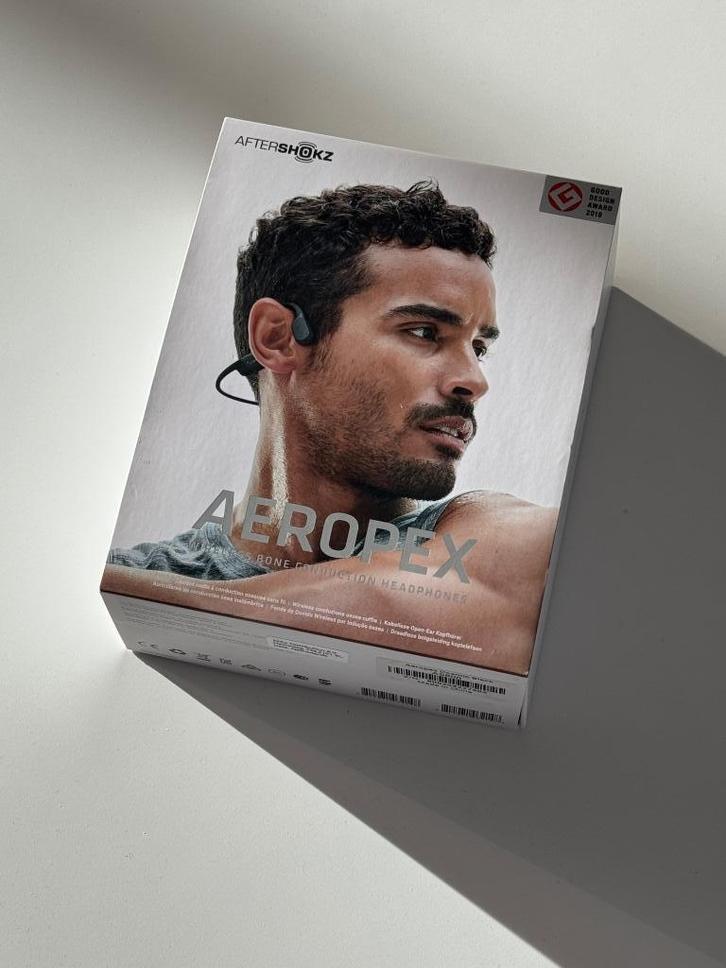 bone conduction headphone Aftershokz Aeropex, Audio, Tv en Foto, Hoofdtelefoons, Zo goed als nieuw, Over oor (circumaural), Overige merken