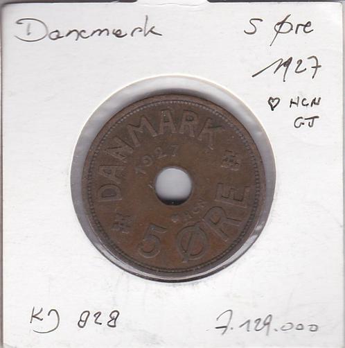 Denemarken 5 jaar 1927 HGN GJ, Postzegels en Munten, Munten | Europa | Niet-Euromunten, Losse munt, Overige landen, Ophalen of Verzenden