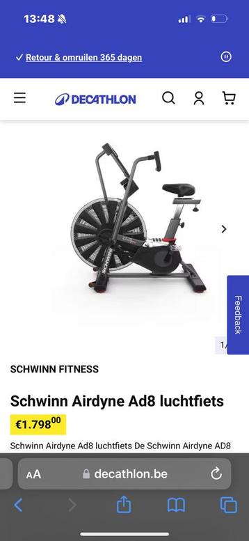 Schwinn Airdyne Ad8 luchtfiets beschikbaar voor biedingen