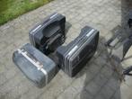 VINTAGE MOTO KOFFERS MET RACK, Motoren, Ophalen, Gebruikt