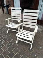 2 houten tuinstoelen vintage, Ophalen, Gebruikt, Hout