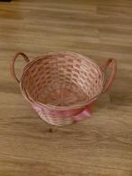 Rieten mand diameter 17 cm, Huis en Inrichting, Ophalen of Verzenden, Zo goed als nieuw, Mand