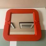 Zeldzame oranje 70s Space Age Spiegel, Huis en Inrichting, Ophalen of Verzenden, Zo goed als nieuw