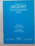 MOZART    Sub tuum praesidium  (partituur), Ophalen of Verzenden, Nieuw, Klassiek, Zang