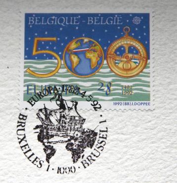 Belgische postzegels, gelimiteerde editie, Discovery of Amer beschikbaar voor biedingen