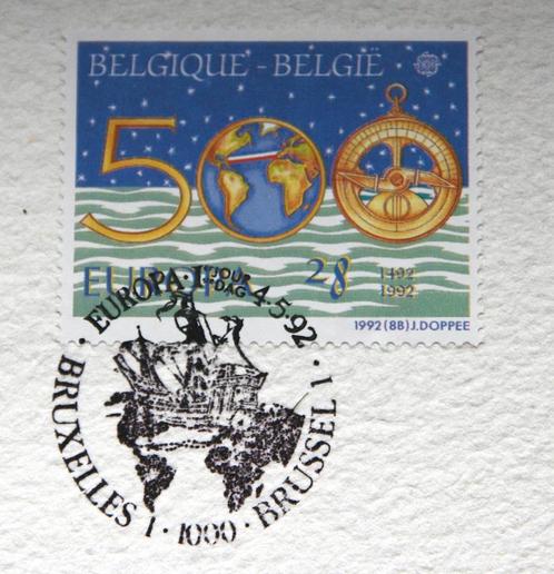 Belgische postzegels, gelimiteerde editie, Discovery of Amer, Postzegels en Munten, Postzegels | Thematische zegels, Gestempeld