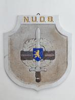 Grote plaque in marmer - N.U.O.B - Rijnbezetting - 1950, Ophalen, Landmacht, Kunstobject