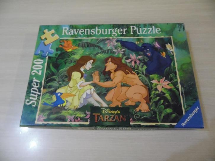 RAVENSBURGER TARZAN DISNEY PUZZEL VAN 200 STUKJES, Kinderen en Baby's, Speelgoed | Kinderpuzzels, Zo goed als nieuw, 6 jaar of ouder