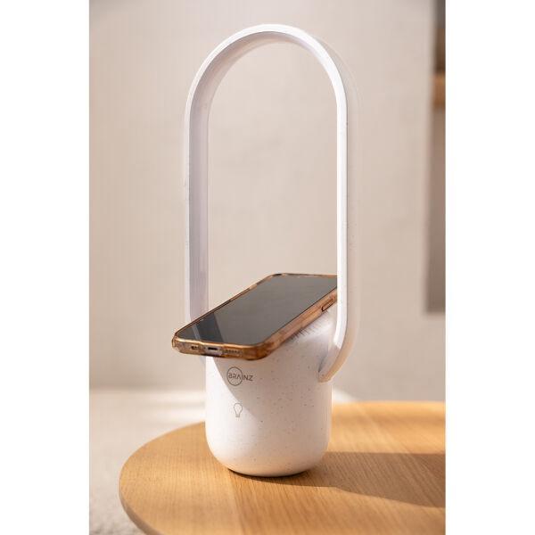 Moderne lamp ook draadloze oplader voor gsm nachtlamp, Huis en Inrichting, Lampen | Tafellampen, Nieuw, Minder dan 50 cm, Kunststof