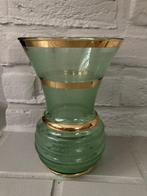 Groen glazen vaas, Maison & Meubles, Accessoires pour la Maison | Vases, Enlèvement ou Envoi, Comme neuf, Vert, Verre