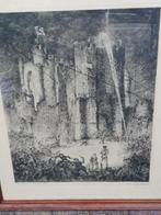 G. Langie; ets: 'De slag om het Gravensteen', Gentse kunst, Ophalen