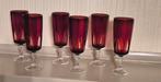 Verres à champagne rouges rubis vintage festifs Luminarc, Enlèvement ou Envoi, Comme neuf