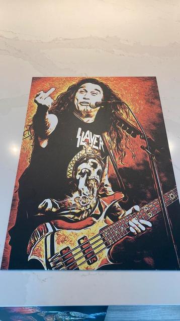 4 x metallic posters: Slayer,Nirvana,Metallica,Slipknot beschikbaar voor biedingen