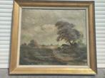 huile sur toile paysage signe, Antiek en Kunst, Ophalen of Verzenden