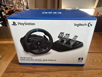 Logitech G923 Stuur + Pedalen (PS5/PS4/PC) Perfecte staat beschikbaar voor biedingen