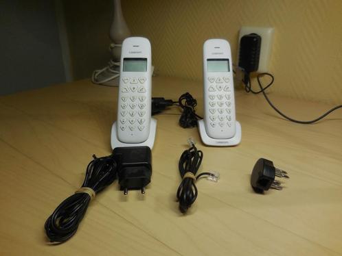 Set de téléphones sans fil LOGICOM, Télécoms, Téléphones fixes | Combinés & sans fil, Comme neuf, 2 combinés, Enlèvement ou Envoi