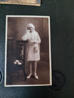 foto meisje in communiekleding - Dendermonde - naamvermeldin, Foto, Ophalen of Verzenden, Zo goed als nieuw, Voor 1940