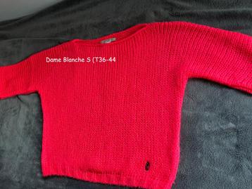 NEUF Dame Blanche oranjerode trui S (36 tot 44) beschikbaar voor biedingen