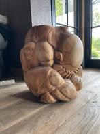 Houten boedda, Huis en Inrichting, Woonaccessoires | Boeddhabeelden, Ophalen