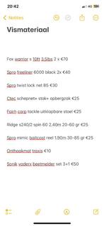Vismateriaal, Watersport en Boten, Hengelsport | Algemeen, Ophalen, Gebruikt