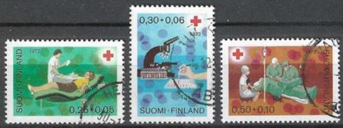 Finland 1972 - Yvert 671-673 - Rode Kruis - Bloed geven (ST), Timbres & Monnaies, Timbres | Europe | Scandinavie, Affranchi, Finlande