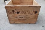 Houten vintage wijnkrat porto houten bak kist, Ophalen of Verzenden