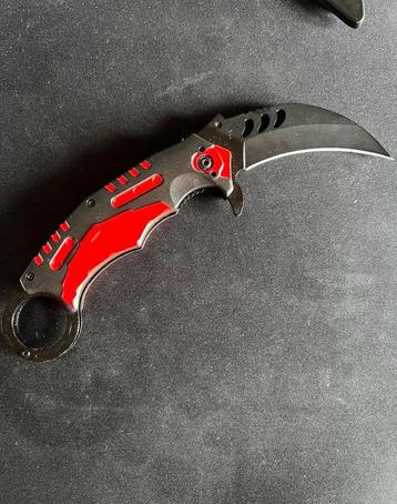 Karambit pocket knife - stainless steel spring assisted beschikbaar voor biedingen