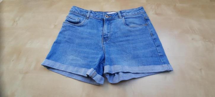 Jeansshortje blauw – maat 164, Kinderen en Baby's, Kinderkleding | Maat 164, Zo goed als nieuw, Meisje, Overige typen, Ophalen