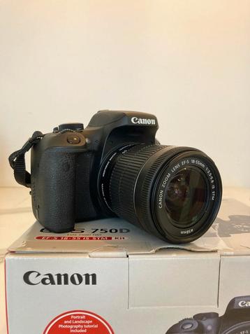 Canon EOS 750D incl zoomlens en 50 mm lens (F 1.8) beschikbaar voor biedingen