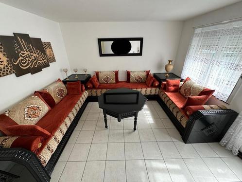 Volledige Marokkaanse lounge (sedari), Huis en Inrichting, Zetels | Complete zithoeken, Zo goed als nieuw, Hout
