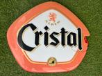 Lichtreclame deksel Cristal Alken, Verzamelen, Biermerken, Ophalen