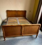 Vintage houten slaapkamer, Ophalen, Gebruikt, Bruin, Tweepersoons