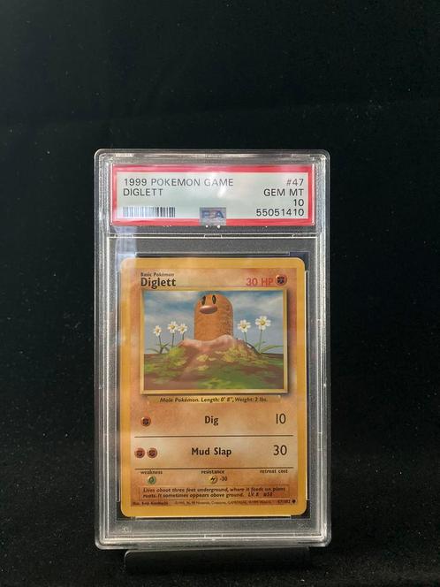 Diglett Pokemon Game #47 PSA10, Hobby & Loisirs créatifs, Jeux de cartes à collectionner | Pokémon, Comme neuf, Enlèvement ou Envoi