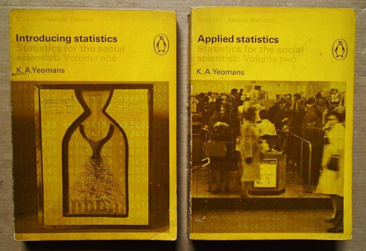 K.A.Yeomans - Introducing/Applied Statistics (2 dln) - 1968, Boeken, Studieboeken en Cursussen, Gelezen, Hoger Onderwijs, Ophalen of Verzenden