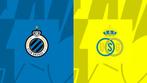 4 Tickets Brugge - Union, Tickets en Kaartjes, Sport | Voetbal, Mei, Losse kaart, Drie personen of meer