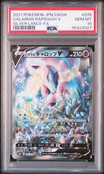 Galarian Rapidash V PSA 10 - 075/070 - Japanese Silver Lance, Hobby en Vrije tijd, Ophalen of Verzenden, Zo goed als nieuw, Losse kaart