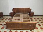 vintage slaapkamer, Huis en Inrichting, Slaapkamer | Bedden, Ophalen, Gebruikt, Bruin, Tweepersoons