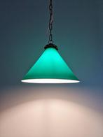 Art Deco hanglamp in kegelgroen opaline, 1920-30, Antiek en Kunst, Ophalen of Verzenden