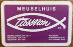 Speelkaart MEUBELHUIS TASSERON/Rotterdam, Verzamelen, Speelkaarten, Jokers en Kwartetten, Ophalen of Verzenden, Zo goed als nieuw