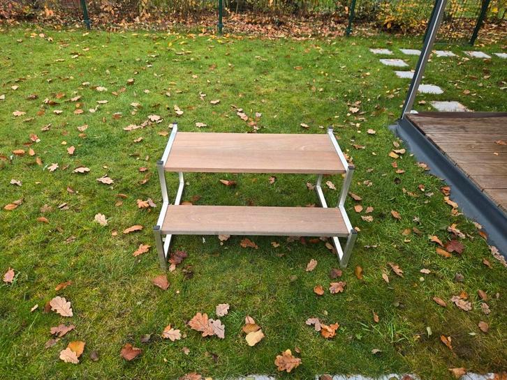 Stevig trapje met 2 treden – ideaal voor stacaravan, Caravans en Kamperen, Stacaravans, Ophalen