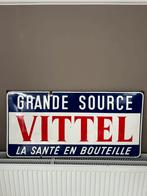 Grande Source Vittel emaille plaat, Ophalen, Gebruikt, Reclamebord