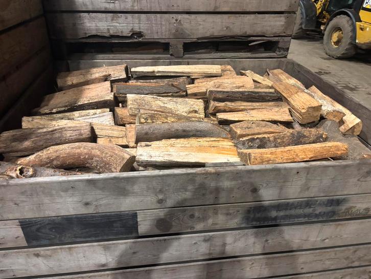 Brandhout beuk eik, Tuin en Terras, Brandhout, Blokken, Ophalen