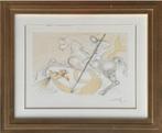 lithographie saint georges signe salvador dali, Antiek en Kunst, Ophalen of Verzenden