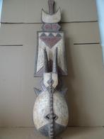 Masque africain Ibo Igbo Nigeria tête d'antilope 102cm 1970, Antiquités & Art, Enlèvement ou Envoi