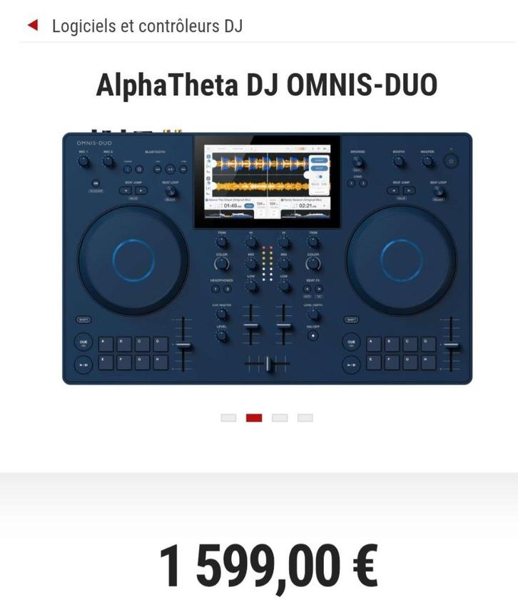 PIONEER OMNIS-DUO ALPHATHETA NEUVE, Muziek en Instrumenten, Dj-sets en Draaitafels, Nieuw, Dj-set, Pioneer, Ophalen