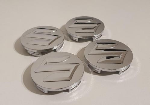 Suzuki Zilvere Naafdoppen/Naafkappen 54mm set van 4 stuks, Auto-onderdelen, Overige Auto-onderdelen, Suzuki, Nieuw, Verzenden