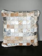 Coussin cuir, Huis en Inrichting, Woonaccessoires | Kussens, Ophalen of Verzenden, Nieuw, Beige, Vierkant