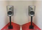 Speakers met statieven en bass woofers + - 200 watts, Ophalen, Gebruikt, 120 watt of meer, Front, Rear of Stereo speakers