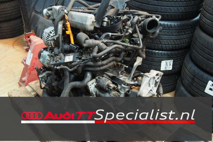 Motorblok compleet met versnellingsbak, dynamo en aircopomp, Auto-onderdelen, Motor en Toebehoren, Audi, Gebruikt, Ophalen